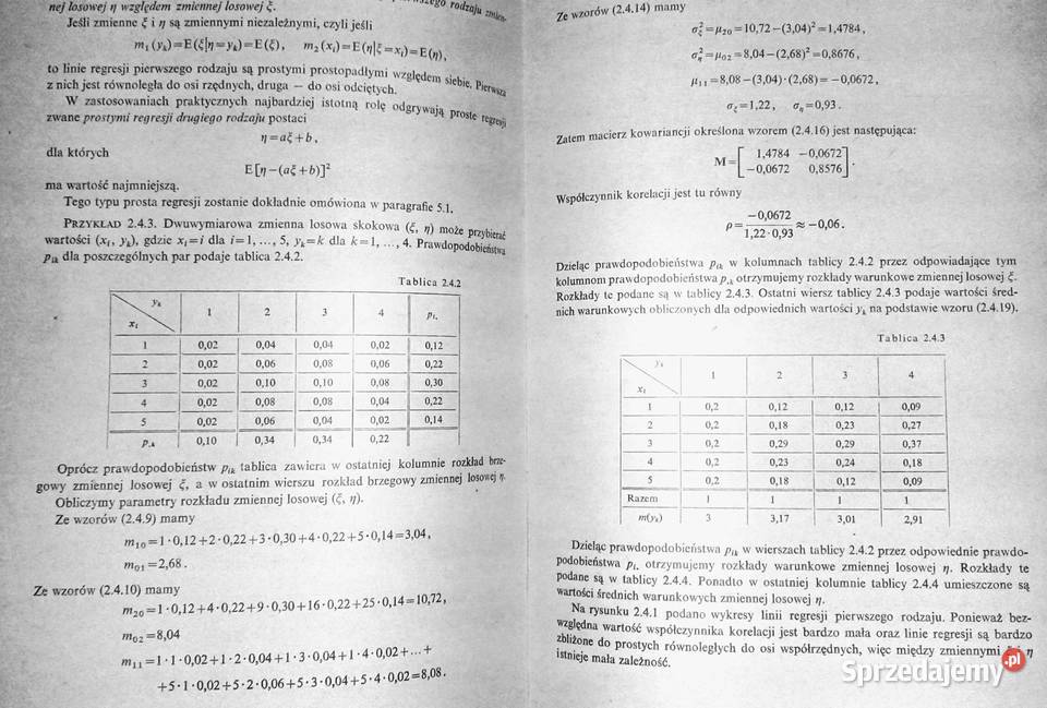 Problemy rachunku prawdopodobieństwa i Chełm sprzedam