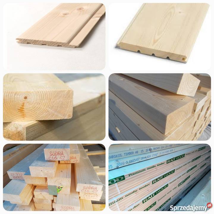 Boazeria Szalufka drewno legary listwy świerk