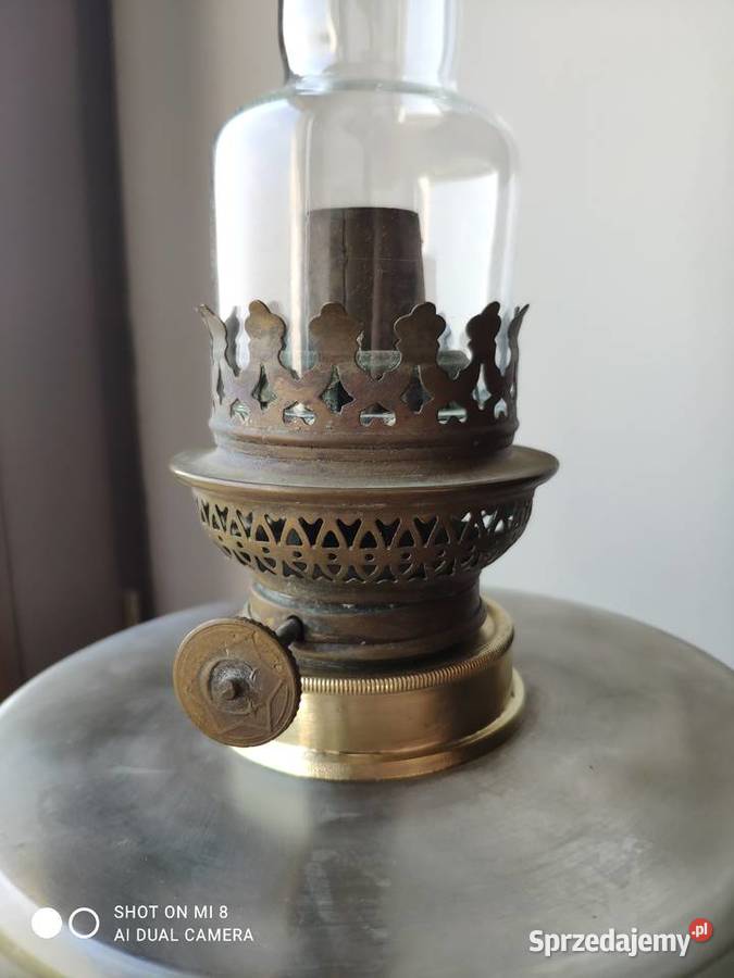 Stara lampa naftowa XIX w Antyki