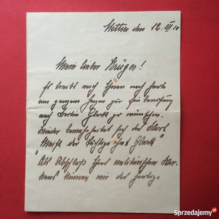 List Szczecin sprzedam