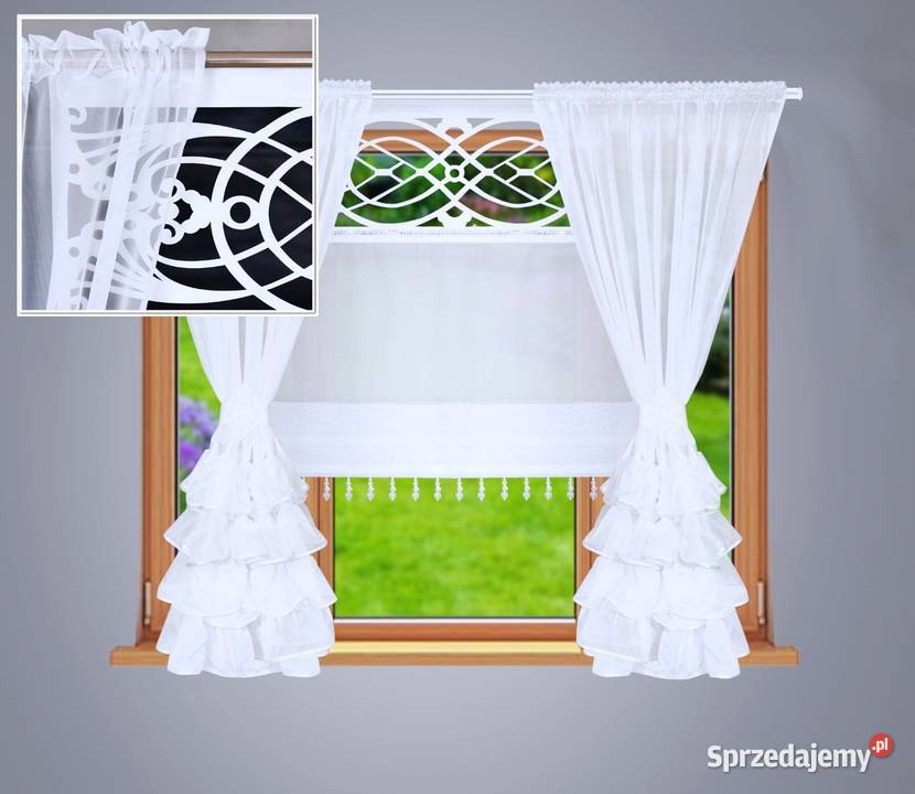 Firana dekoracyjna Firanki Gotowe Ażur Zasłony kujawsko-pomorskie Włocławek sprzedam