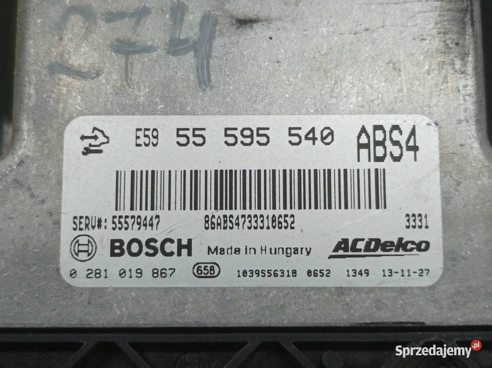 STEROWNIK SILNIKA 0281019867 20 D 163 Opel