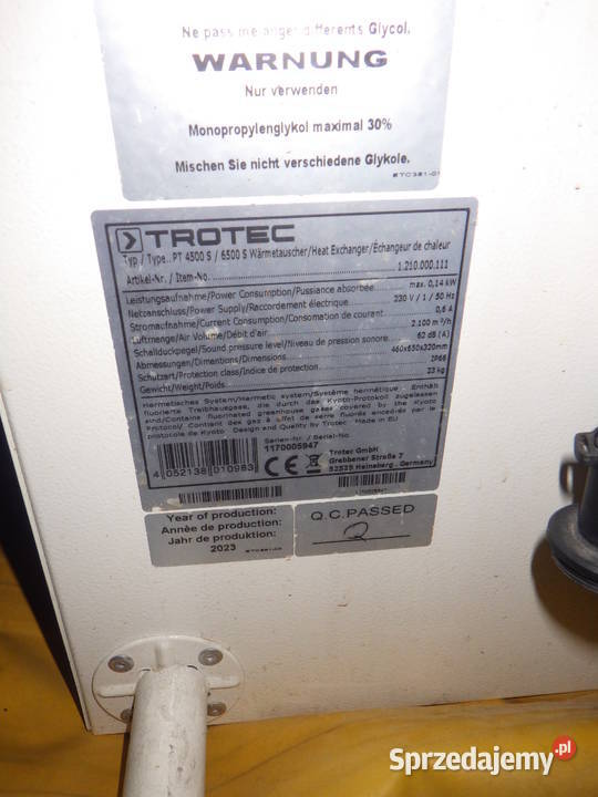 Klimatyzacja Klimatyzator Przemyslowy TROTEC Olchowa