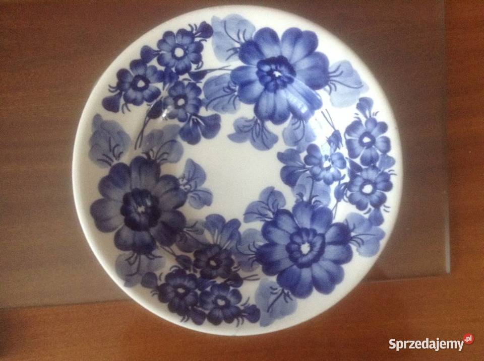 Talerz fajansowy głęboki do zawieszenia ręcznie opolskie Opole sprzedam