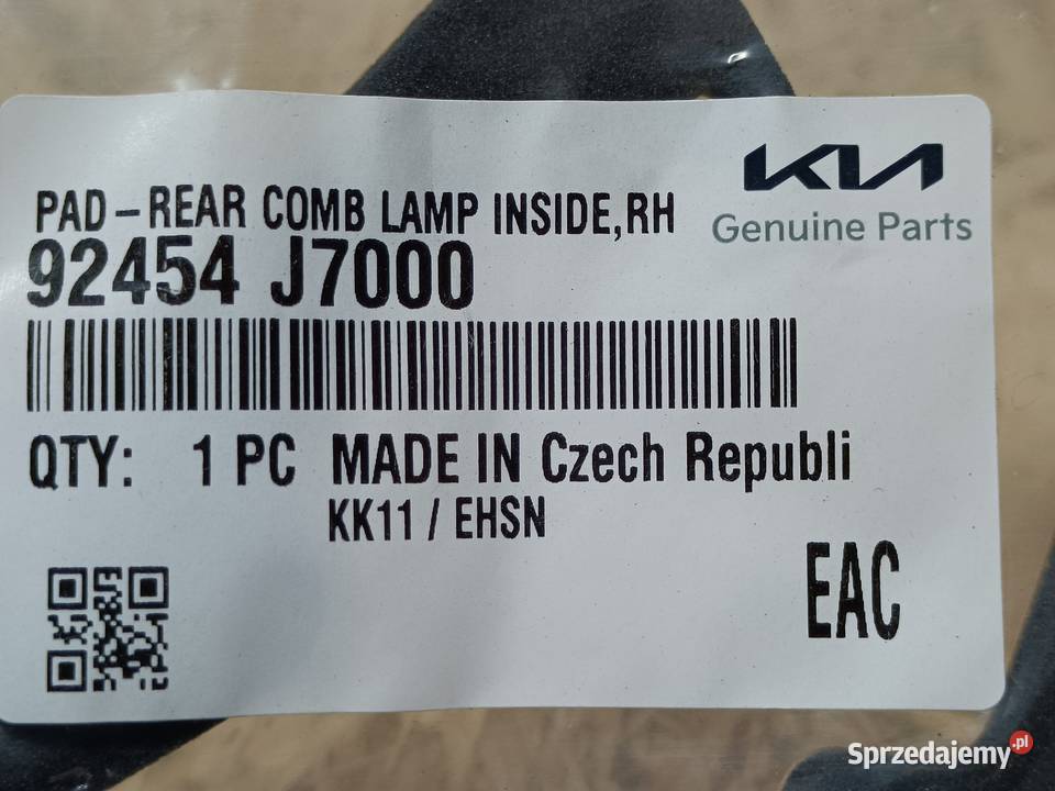 KIA CEED III KOMBI USZCZELKA LAMPY PRAWY TYŁ Pleszew