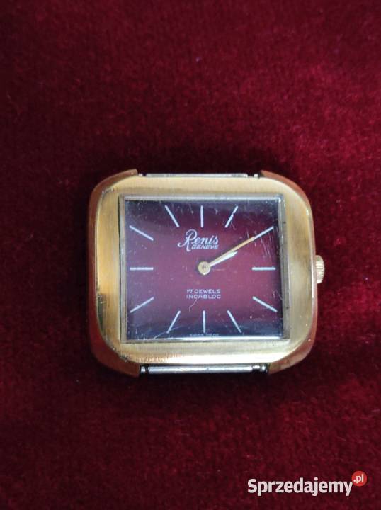 szwajcarski zegareki Renis Geneve vintage retro Kielce