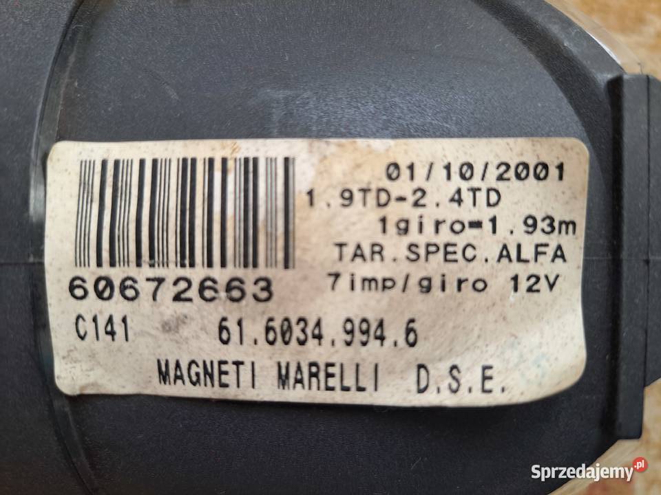 Alfa Romeo 156 19 jtd prędkościomierz licznik Deski rozdzielcze, konsole Starachowice
