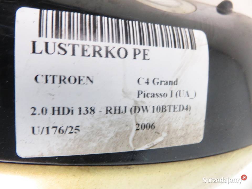 LUSTERKO PRAWE CITROEN C4 Grand Picasso I sprzedam