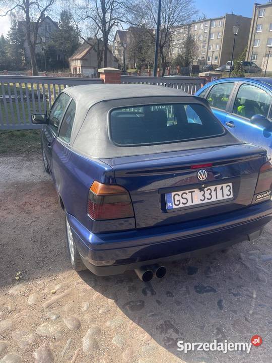 Volkswagen Golf III 16 Cabrio Karmann centralny zamek pomorskie sprzedam