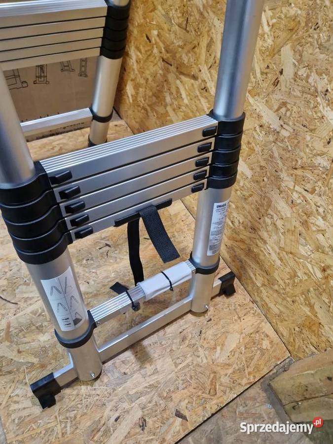 Drabina teleskopowa aluminiowa przegubowa 5m 150 Głogowa sprzedam
