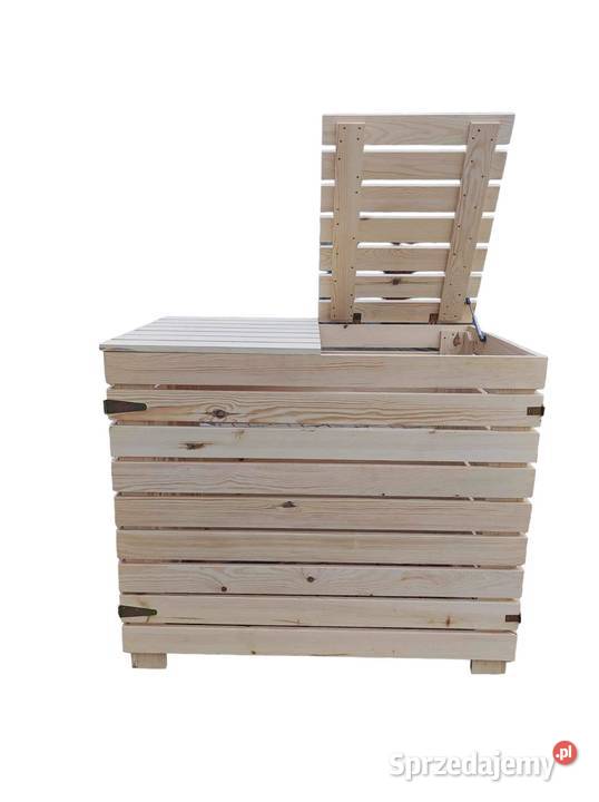 OBUDOWA NA DWA KOSZA 240 l NA ŚMIECI DREWNIANA Lelów