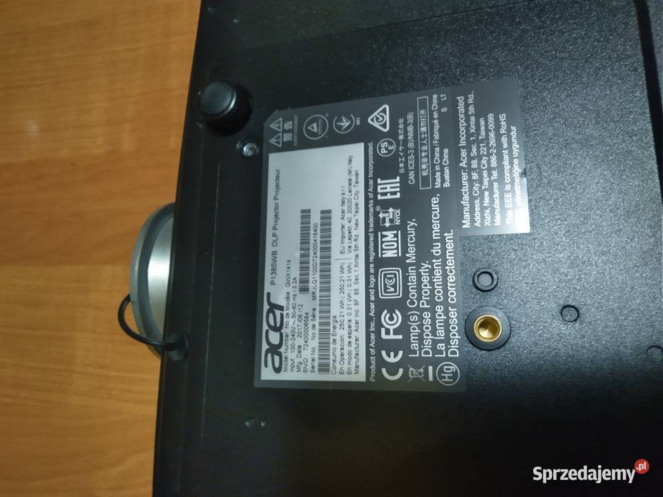 Projektor Acer QWX1414 P1385WB świętokrzyskie Jarząbki