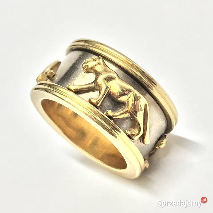 Złota OBRĄCZKA 18K zjawiskowa ala Cartier CUD Warszawa sprzedam