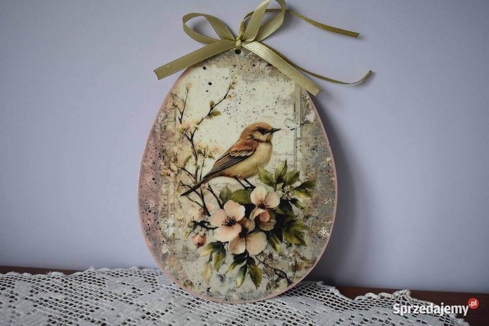 Jajko pisanka decoupage zawieszka dekoracja Wielkanoc Warszawa sprzedam
