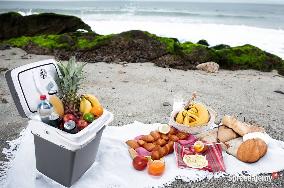 Przenośna lodówka turystyczna USB 29l grafitowa