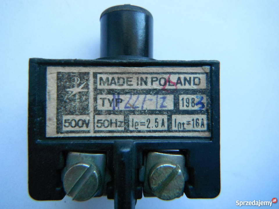 Przycisk sterowniczy typ N2271z 500V 50Hz 25A Chlewiska