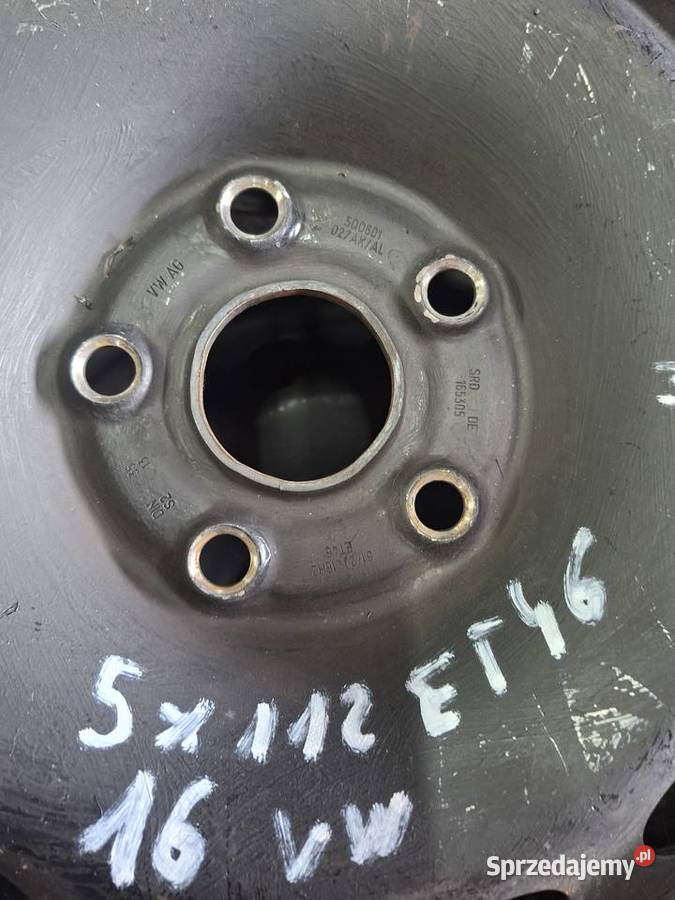 Sprzedam stalowe felgi 5x112 STAN ZGODNY Z Średnica 16" Rybnik
