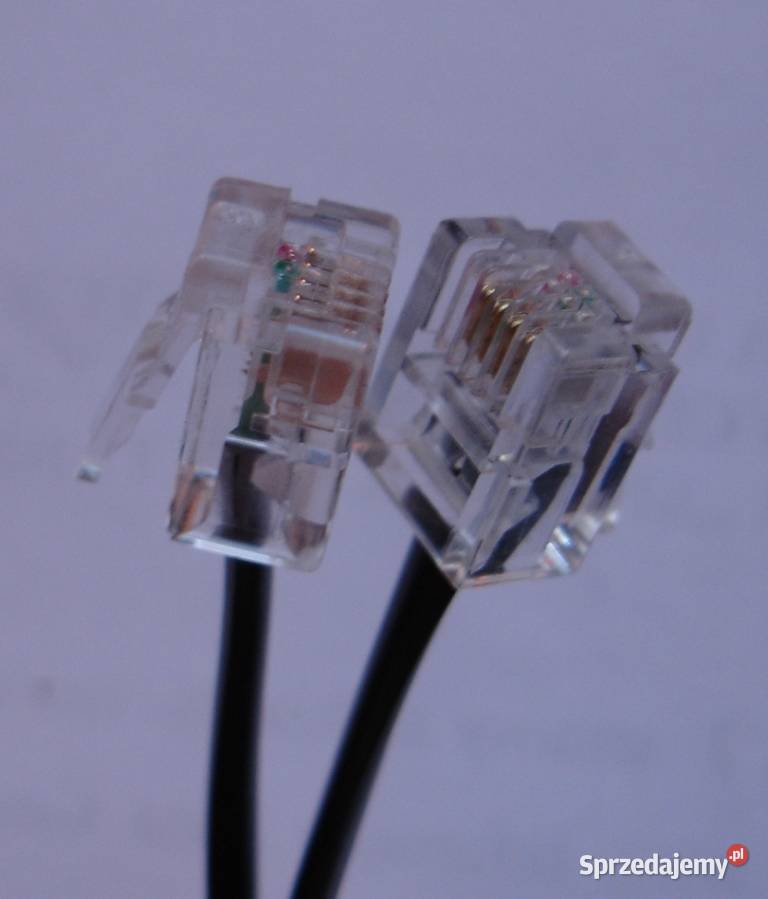 Przedłużacz kabel telefoniczny wtyk wtyk 3m wtyk Zbylitowska Góra
