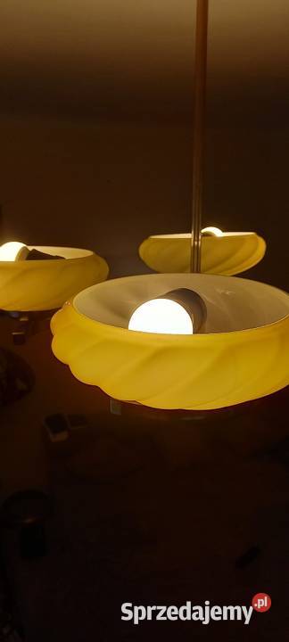 Czteroramienny żyrandol w stylu Art Deco Skierniewice