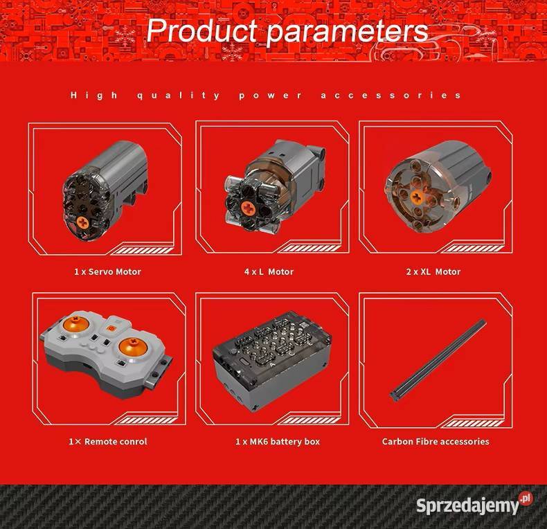 Mould king Technic RC Lykan Hypersport Milanówek