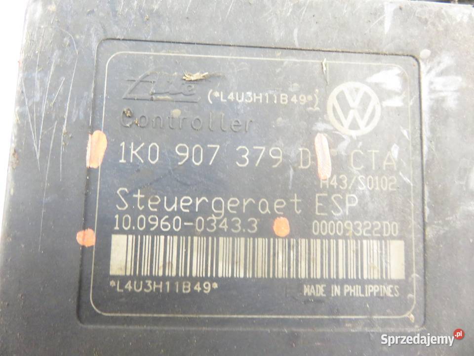 POMPA ABS VW TOURAN I 1K0907379D 10096003433 Układ ABS i ESP Układ ABS i ESP sprzedam