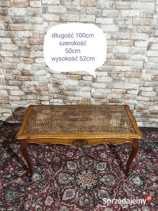 Stolik kawowy z rafią ludwik Sandomierz sprzedam