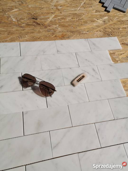 Mozaika marmurowa SUBWAY Bianco Carrara mat Ostroszowice
