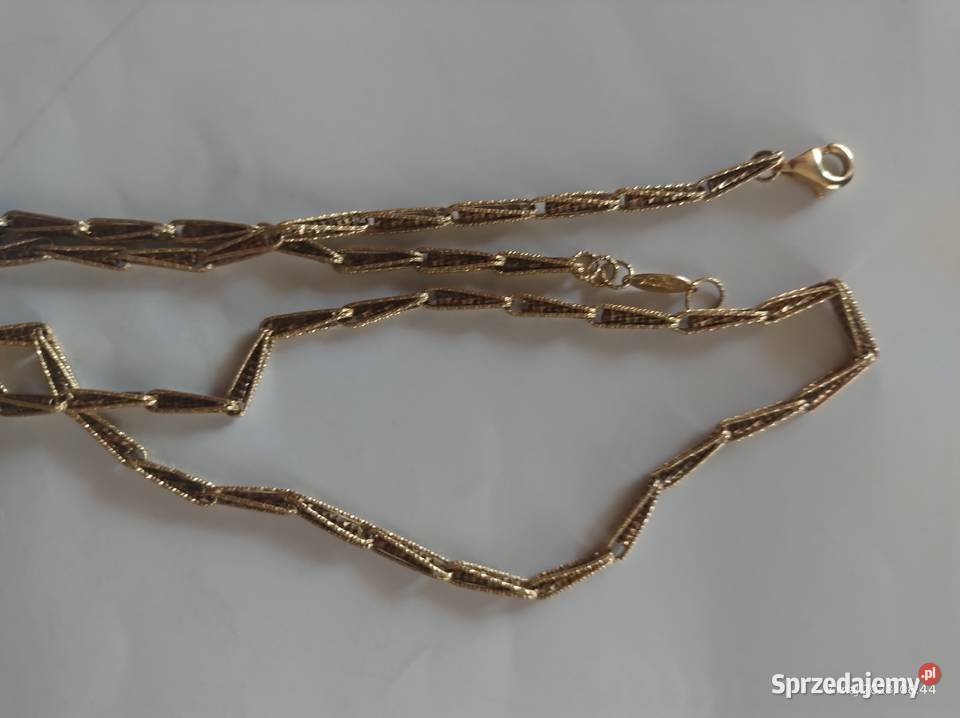 Śliczny złoty 14k łańcuszek Konin