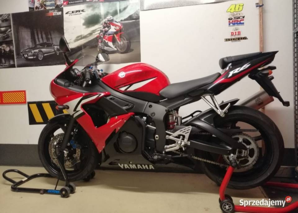 Yamaha R6 Stan KOLEKCJONERSKI Nowy czerwony Bierawa