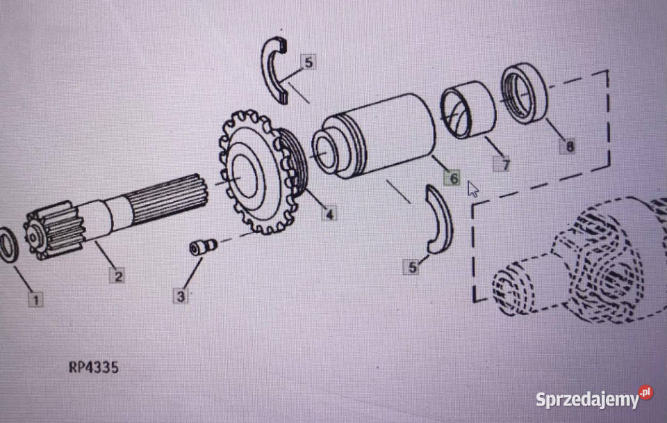 John Deere R127715tulejkaJohn Deere 455547554955 Jastrzębniki sprzedam