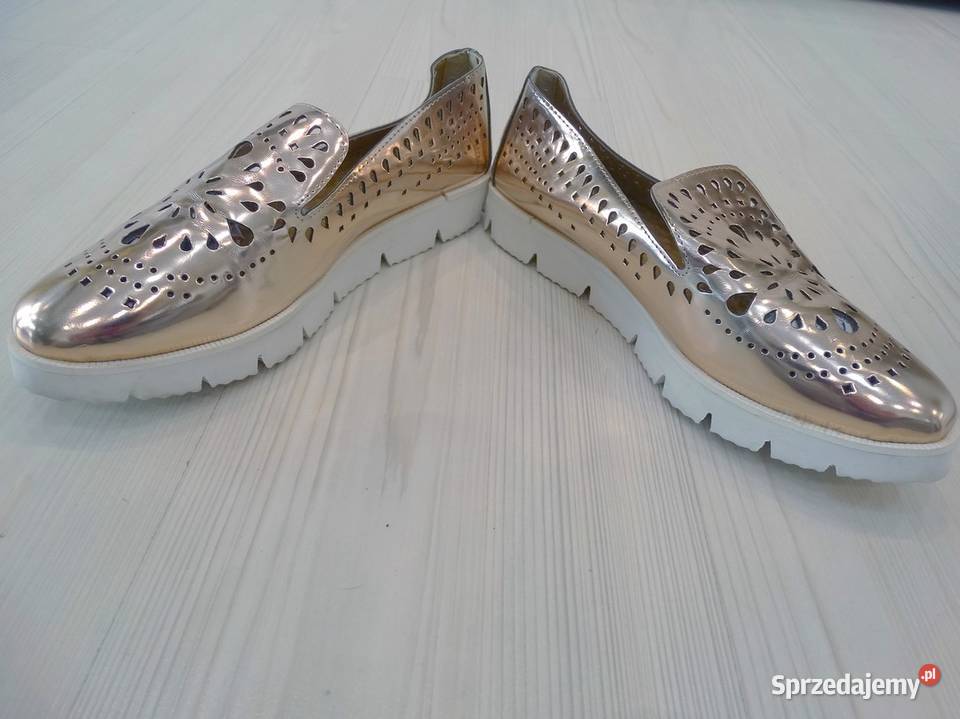 Buty Damskie Półbuty Lordsy Loafersy Marka Łomża