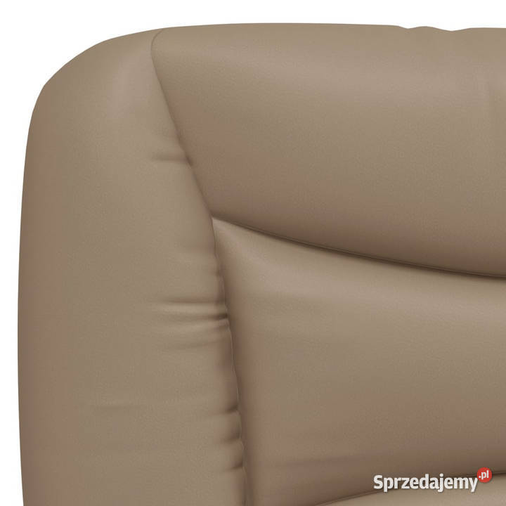 Łóżko z materacem cappuccino sztuczna skóra 74cm Warszawa