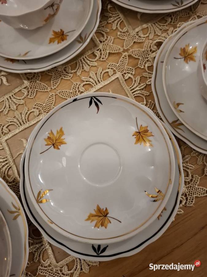 Porcelanowy serwis Klonowy Liść