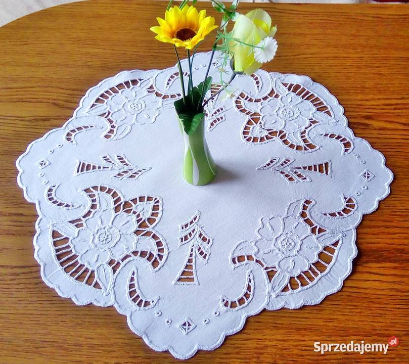 Serweta ręcznie haftowana wielkopolskie Kalisz sprzedam