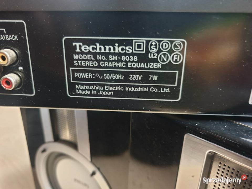 Technics sh8038 korektor graficzny duża wieża podkarpackie Leżajsk sprzedam