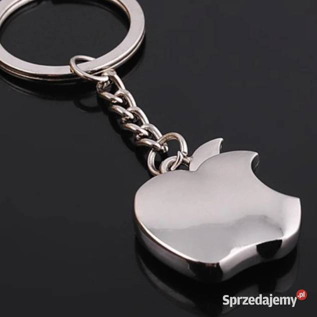 Brelok do kluczy Apple logo metal jabłko stal mazowieckie Warszawa