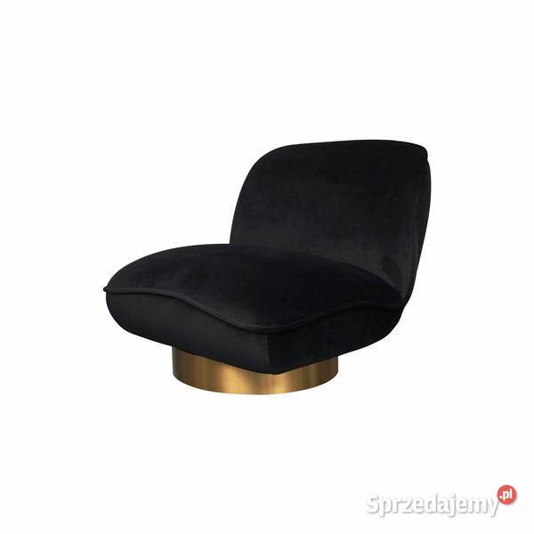 Fotel glamour czarny welurowy Monte Black Velvet Golkowice sprzedam