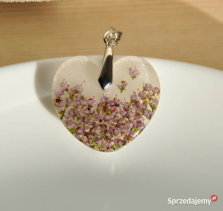 Serce z wrzosem fioletowo niebieskim na Chorzów sprzedam