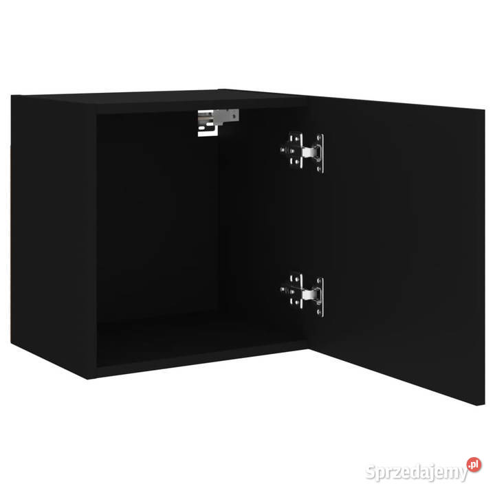 Ścienne szafki TV 2 czarne 405x30x40 WM836899 Warszawa
