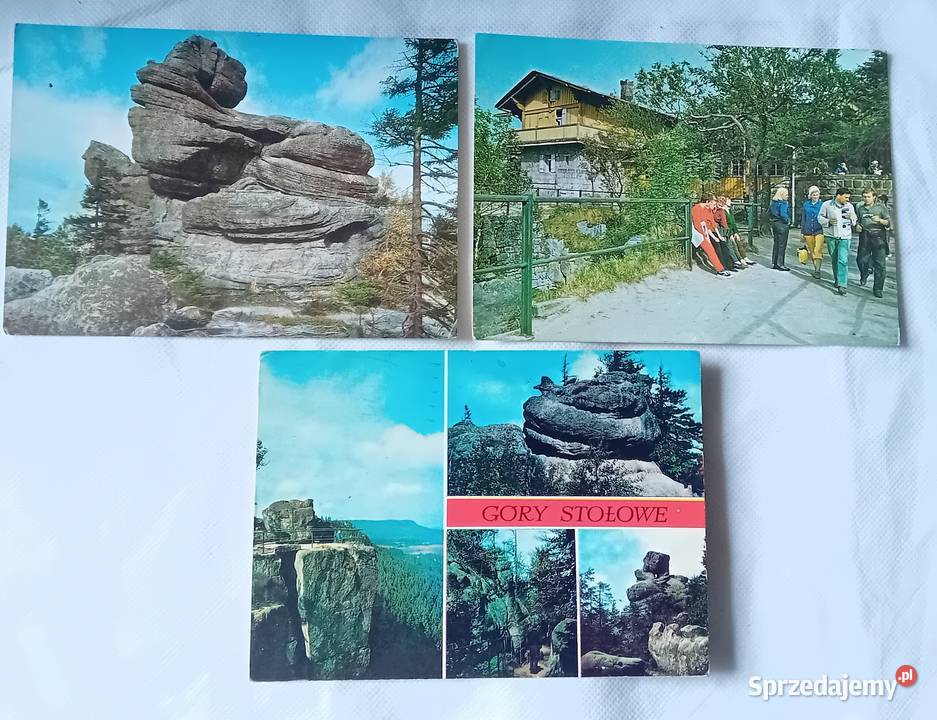 Zestaw 3 pocztówek Góry Stołowe KAW 197582 r