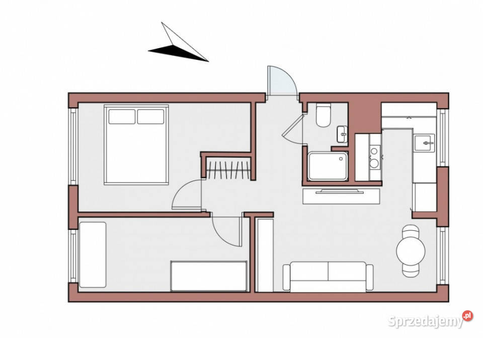 3 pokoje generalnym remoncie 47 m wyższy parter Radom