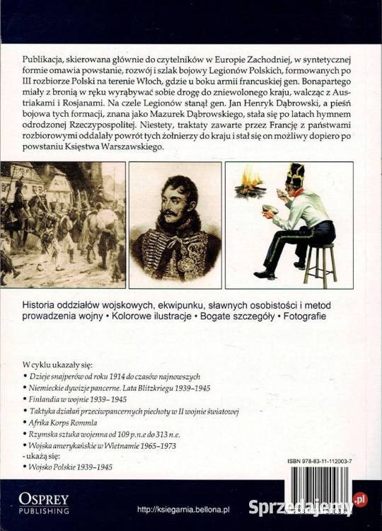 Polskie oddziały Napoleona Otto von Pivka Kielce sprzedam