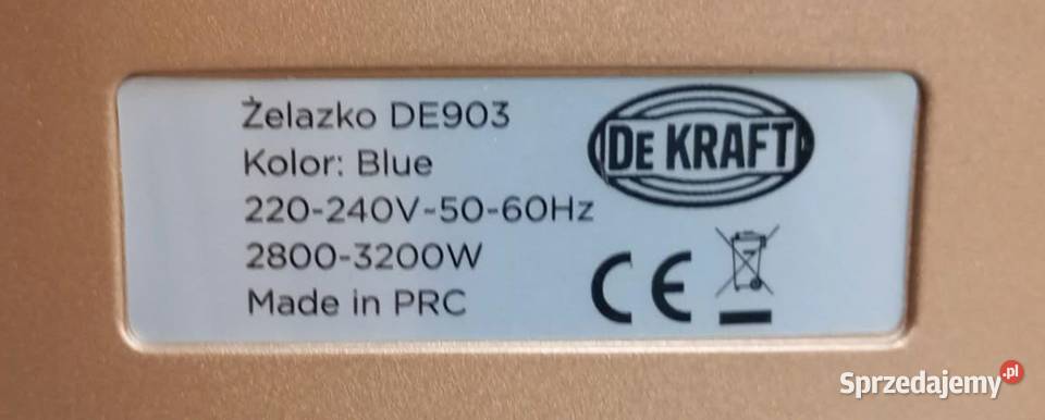 Żelazko DeKraft DE903 Elbląg