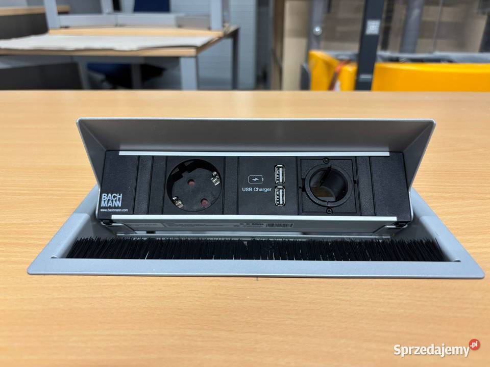 Biurko Hali s110 jasny buk wbudowany media port Nowy Sącz