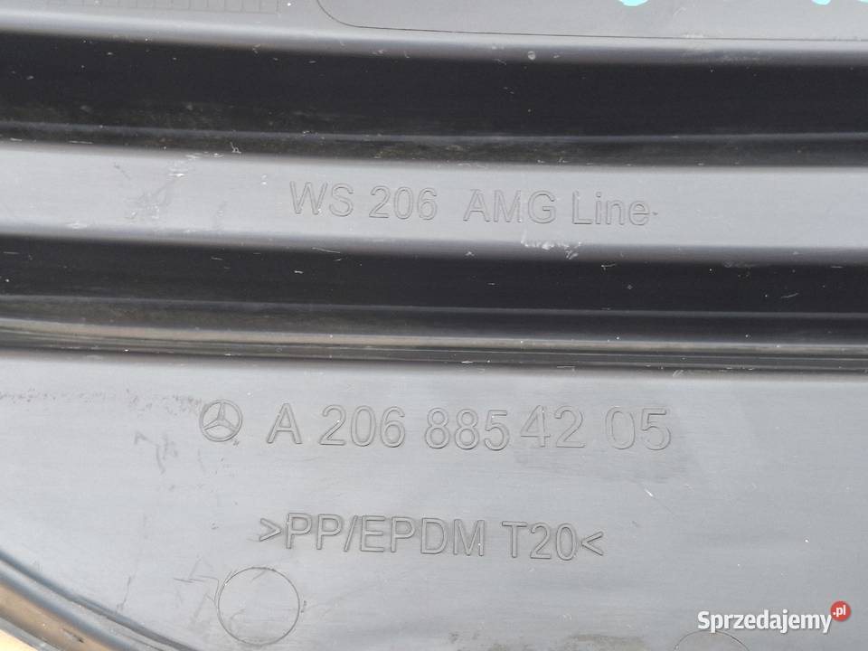 MERCEDES CKLASA W206 AMG KRATKA ZDERZAKA PRAWA Zderzaki Bieleń