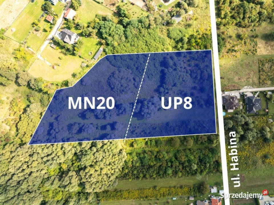 Działka UP8 Kraków 65 zabudowy 768zł/m2 Sprzedaż małopolskie