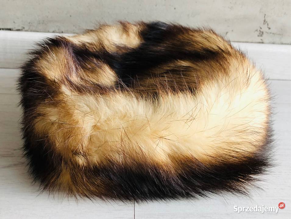 NOWA Czapka z futra tchórzofretki prawdziwe Łódź sprzedam