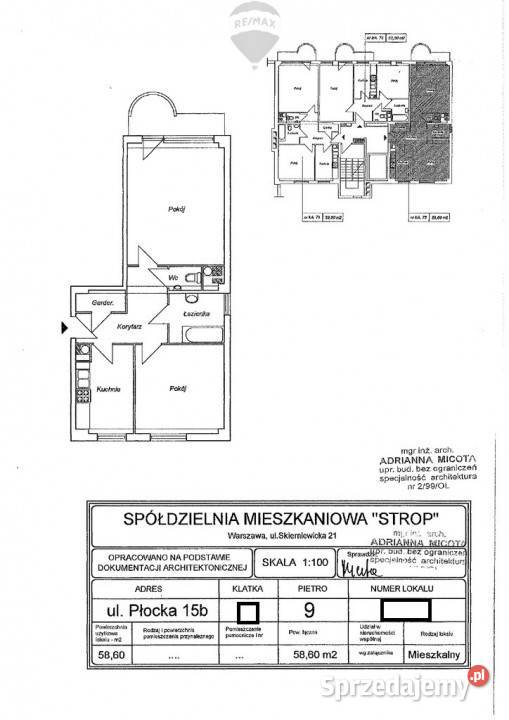 Mieszkanie 2 pokojeMetro PłockaWola Piętro 9 Nieruchomości Warszawa sprzedam