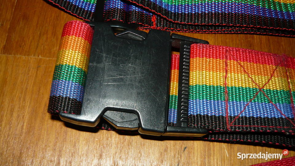 Pasek zestaw 2 tęczowy pas szeroki do spodni sprzedam