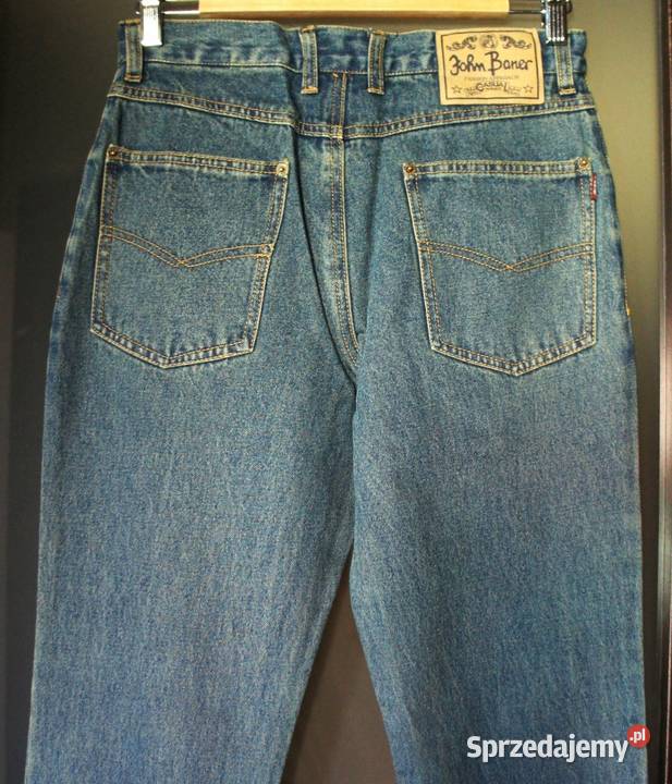 męskie spodnie dżinsowe jeans flare S44 W27
